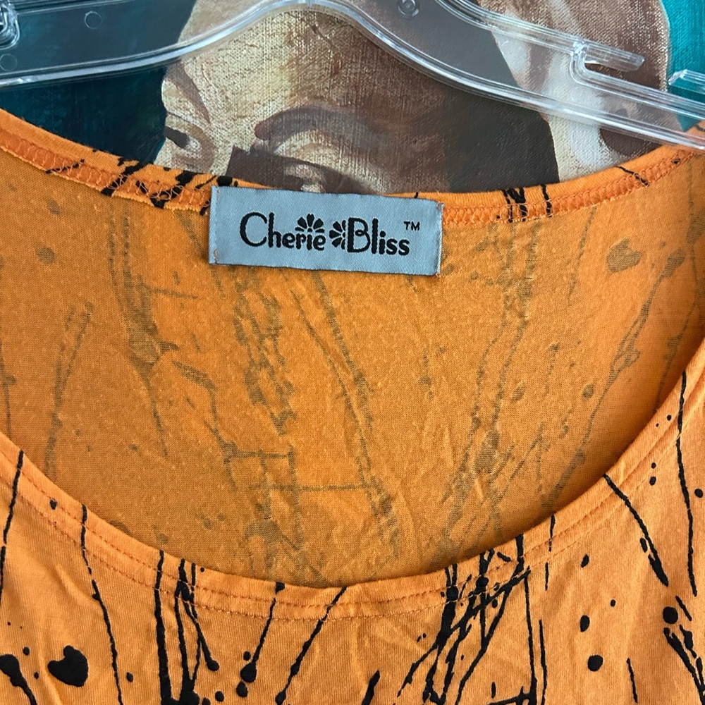 Orange Splatter Tank Top - Picture 3 of 16